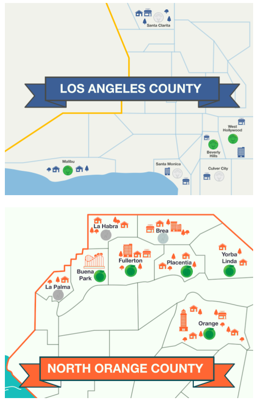 LA and OC LGP Maps